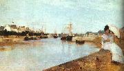 Berthe Morisot The Harbor at Lorient China oil painting reproduction